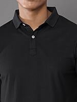 Classic Black Workleisure Polo T-Shirt