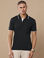 Polo T-Shirt, Charcoal Mel, 240 GSM sustainable cotton