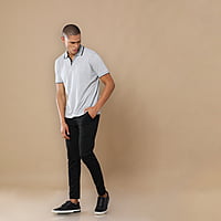 Polo T-Shirt, Color- Grey, 240 GSM sustainable cotton