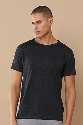 Charcoal Mel Cotton T-Shirt
