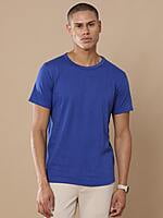 Heather Blue Cotton T-Shirt