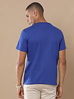 Heather Blue Cotton T-Shirt