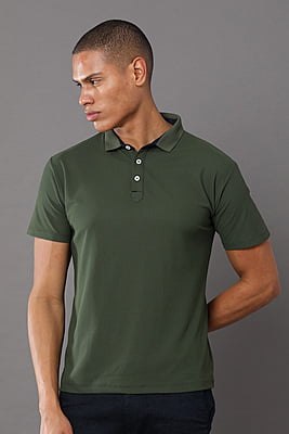 Intense Olive Workleisure Polo T-Shirt
