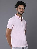 Soft Pink Workleisure Polo T-Shirt