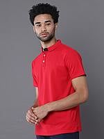 Spark Red Workleisure Polo T-Shirt