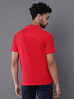 Spark Red Workleisure Polo T-Shirt